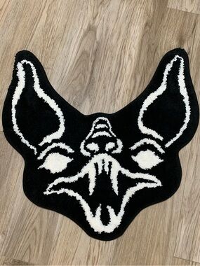 Killstar Bat Rug Halloween Haunted Home Goth 25”x26” NEW